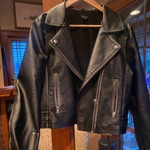Topshop moto jacket size 10